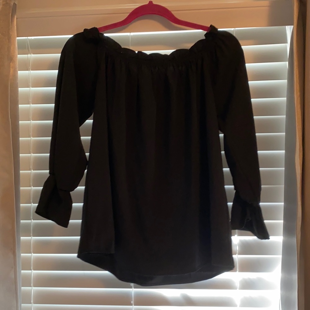 Lulus off the shoulder top.